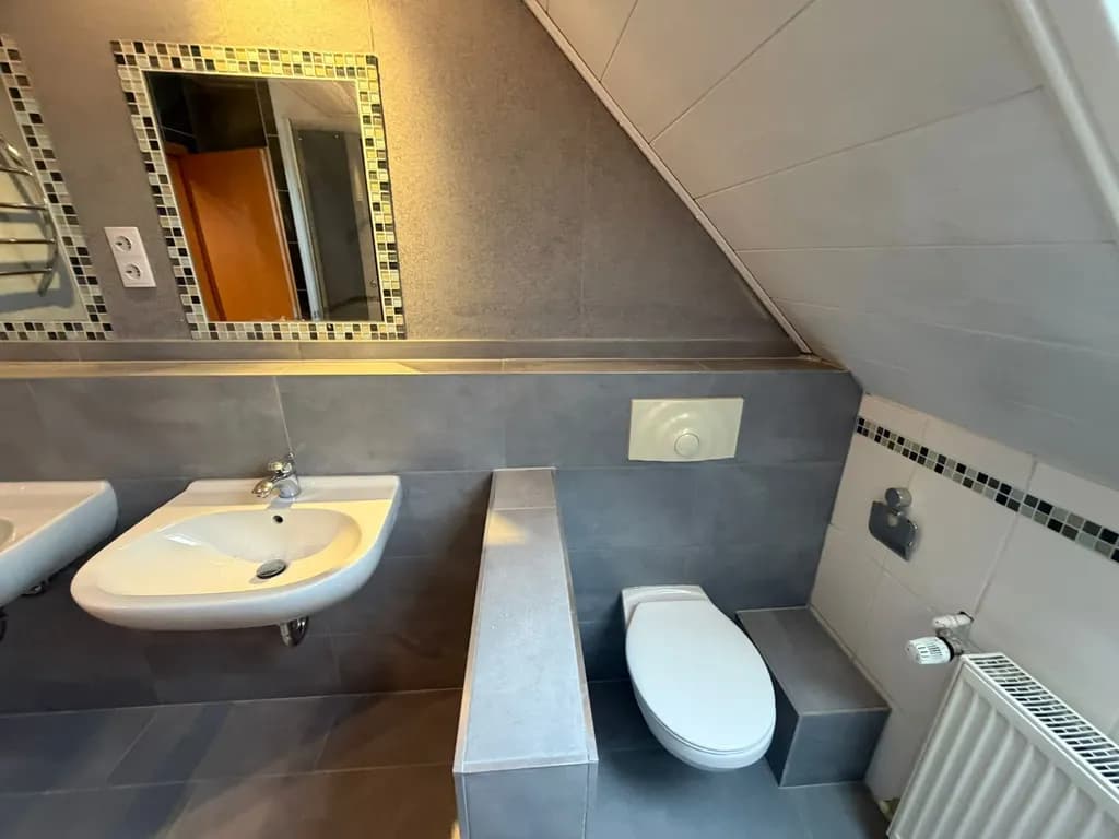 Fertig renoviertes Badezimmer